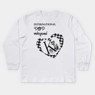 International Pop underground as worn by kurt cobain Kids Long Sleeve T-Shirt